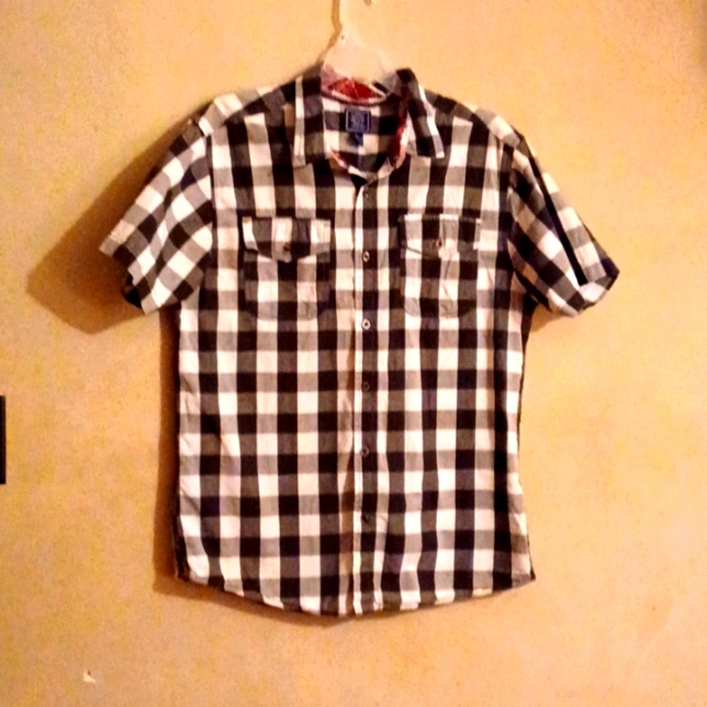 Black jack short sleeves button down shirt. Size L NWOT